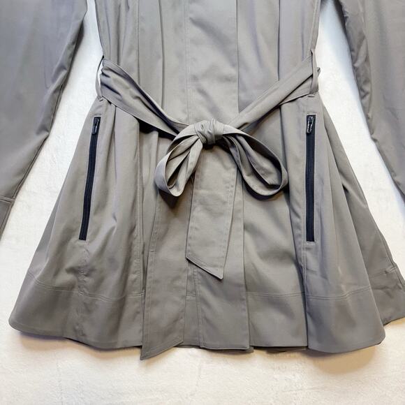 UNDER ARMOUR Misty Copeland Vented Trench Jacket Loose Fit Mink Gray HTF Sz XL - Picture 6 of 16